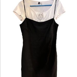 Lexi mini adjustable stripe dress